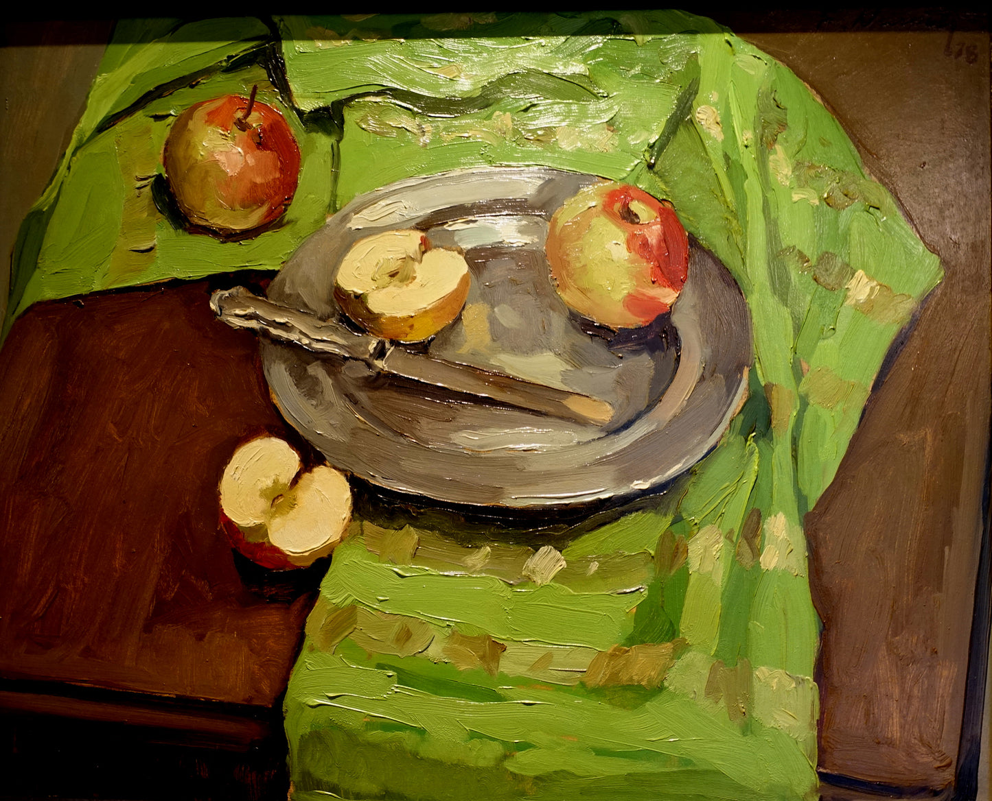 Frank Nemeth – Still Life with Apples, Acrylique sur toile