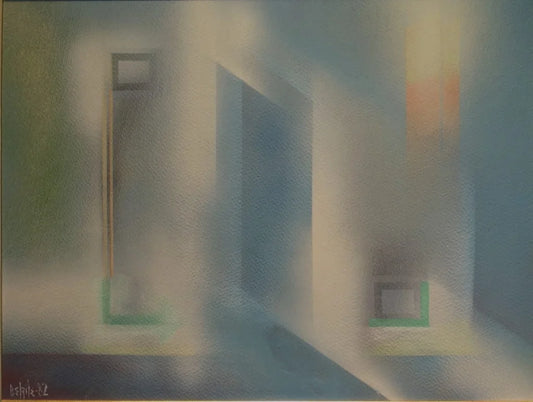 Louis Belzile - Sans Titre / Huile/Papier, 1982, 14×18 po // 35,56×45,72 cm
