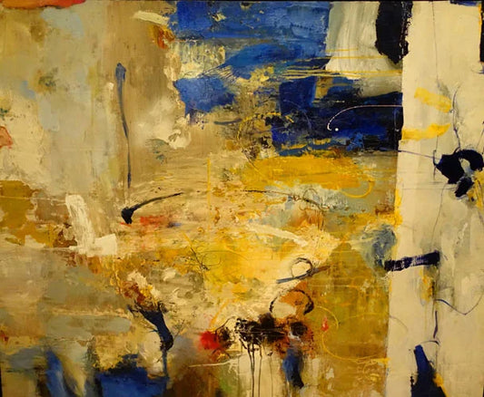 Jean-Pierre Lafrance - Eau #05-37 technique mixte/panneau 48x60″ // 121.92x152.40 cm