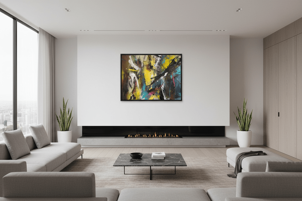 Jean-Pierre Lafrance, Abstract #7-125 36x48 po / 91,44x121,92 cm