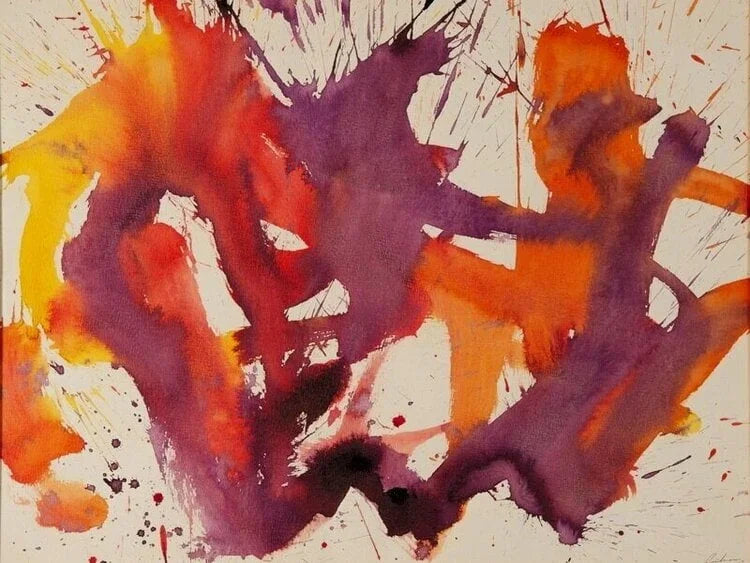 Découvrez l'œuvre sans titre de Marcel Barbeau, réalisée en encre sur papier en 1972. Dimensions : 19,5 x 25,5 pouces. Une œuvre fluide et abstraite.