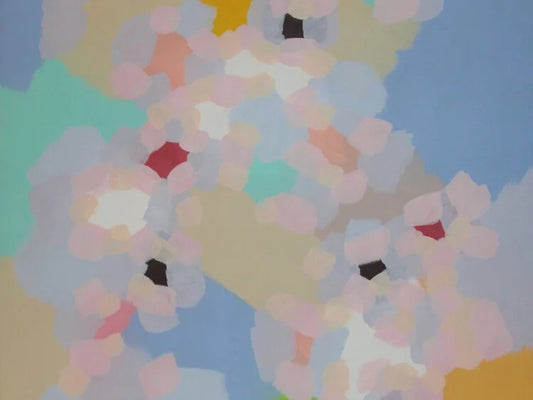 Marcel Barbeau - Les Sentiers de l’Aube / Acrylique/Toile, 1984, 48 x 40 po // 121,92 x 101,60 cm