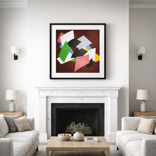 Marcel Barbeau - La Clé du Vertige / Acrylic/Canvas, 1995, 32 x 39.5 in // 81.28 x 100.33 cm