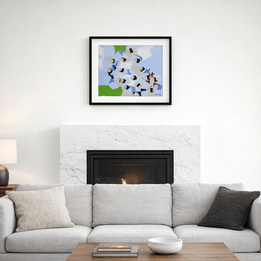 Marcel Barbeau, Les Chagrins de l’Azur 14x18 po / 35,56x45,72 cm