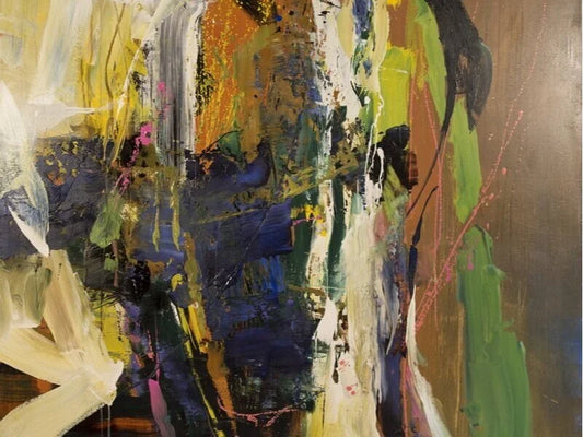 Jean-Pierre Lafrance - Face or Profile technique mixte/toile 48x48″ // 121,92x121,92 cm