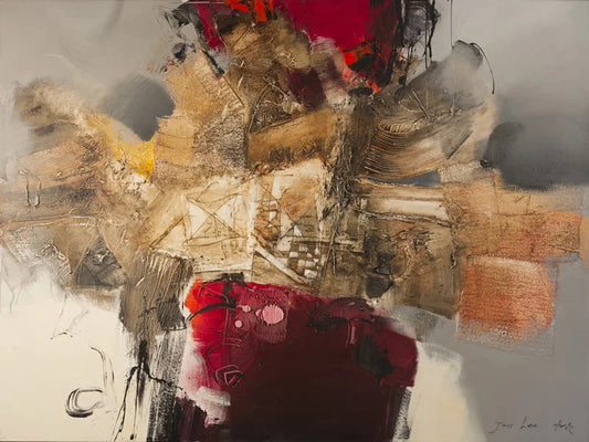 Jou Lee Hyun - Flower / Technique Mixte/Toile, 36X48 po // 91,44X121,92 cm