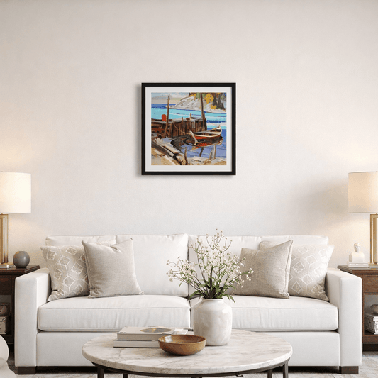 Paul Tex Lecor, Quai Port au Persil 10×12 po / 20,32×30,48 cm