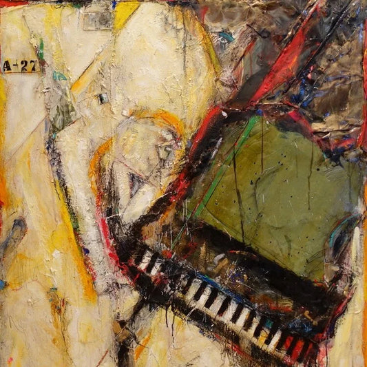 Jean Gaudreau - Piano à Coeur / Technique Mixte/Panneau, 2012-2016, 48×72 po // 121,92×182,88 cm