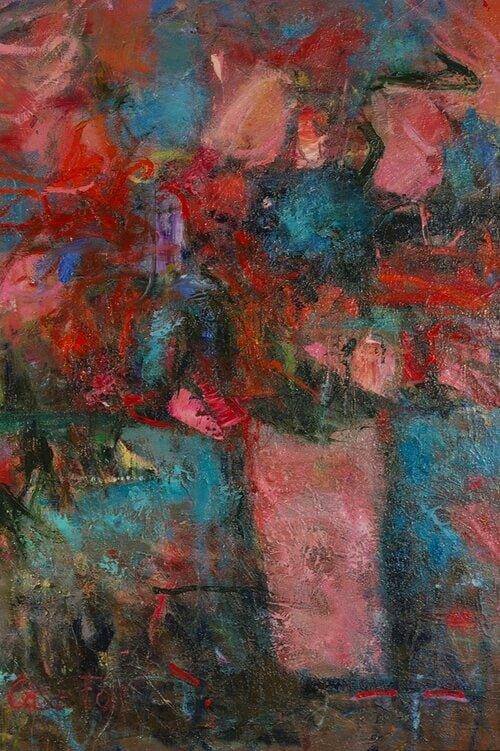 Découvrez "Sombre Lumière", une œuvre captivante de Viviane Case-Fox réalisée en 2002, explorant les contrastes de lumière et de mystère.