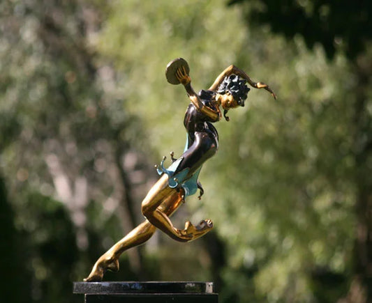 Nicole Taillon - La Gitane / Bronze, 17.3(18) in // 44 cm (45.72 cm)
