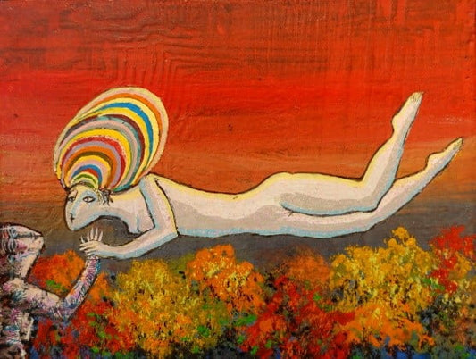 Jesús Carles De Vilallonga - Arcanciel / Tempera/Panel 5×6.5 in // 12.70×16.51 cm