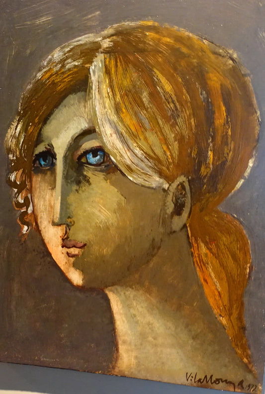 Jesús Carles De Vilallonga - Untitled / Tempera/Panel, 1972, 12×16 in // 30.48×40.64 cm