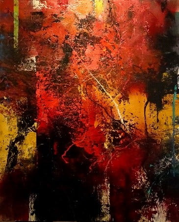 Jean-Pierre Lafrance - Live and Let Live technique mixte/toile 72x60″ // 182.88x152,40 cm