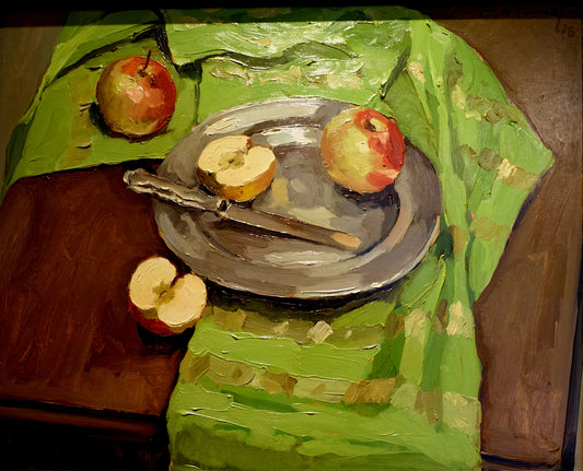Frank Nemeth – Still Life with Apples, Acrylic on canvas