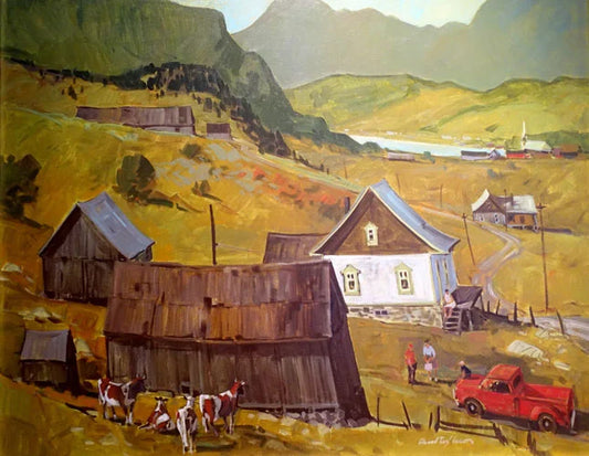 Paul 'Tex' Lecor - Chemin du Guêteux / Huile/Toile, 24×30 po // 60,96×76,20 cm