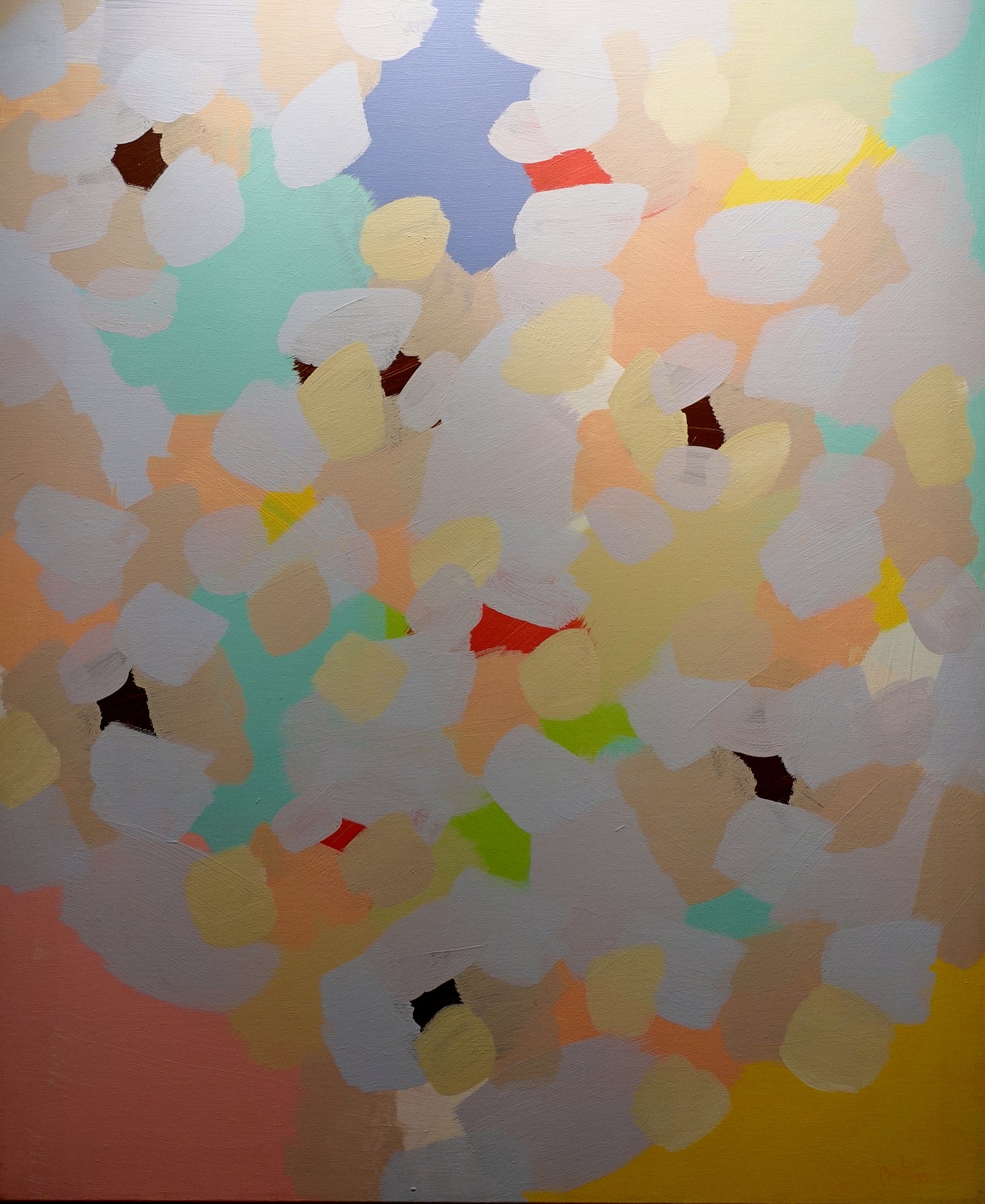 Marcel Barbeau - La Fille du Lac / Acrylic/Canvas, 1984, 32 x 26 in // 81.28 x 66.04 cm