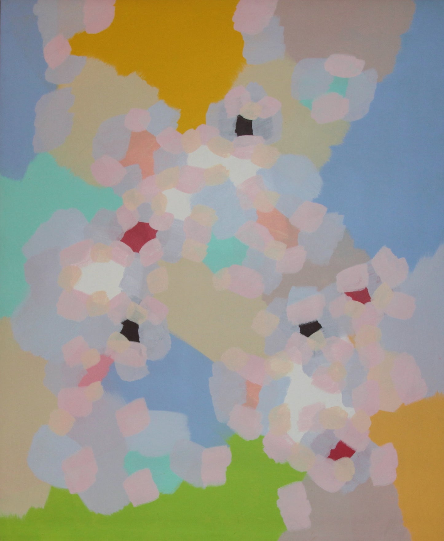 Marcel Barbeau - Les Sentiers de l’Aube / Acrylic/Canvas, 1984, 48 x 40 in // 121.92 x 101.60 cm