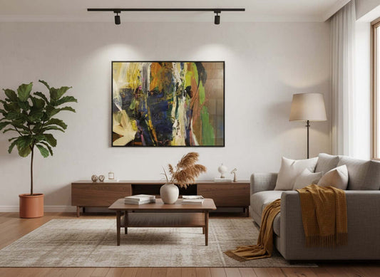 Jean-Pierre Lafrance - Face or Profile / Mixed Media/Canvas, 48x48 in // 121.92x121.92 cm