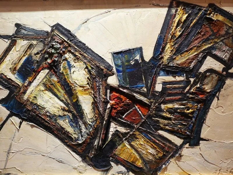 Joseph Giunta - Ritmo / Mixed Media/Panel, 1963, 19.5×29.5 in // 49.53×74.93 cm