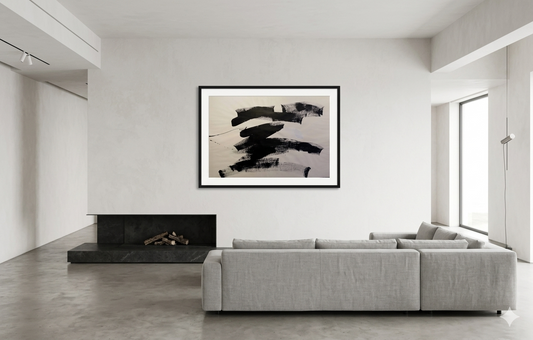 Frère Jérôme - Untitled / Oil/Paper, 1978, 24×40 in // 60.96×101.06 cm