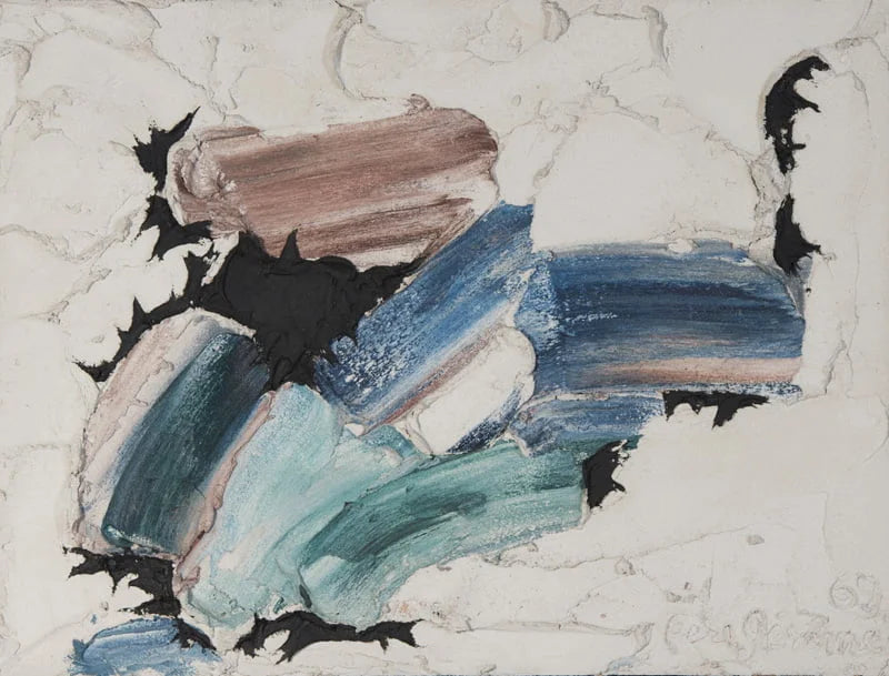Frère Jérôme - Il fut un temps / Mixed Technique/Panel, 1969, 19X24.75 in // 48.26X62.865 cm