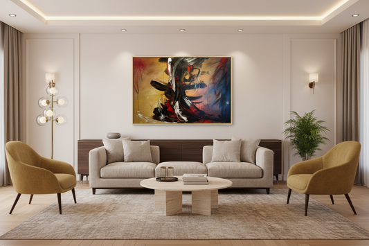 Frère Jérôme - Untitled / Mixed Technique/Canvas, 24X36 in // 60.96X91.44 cm