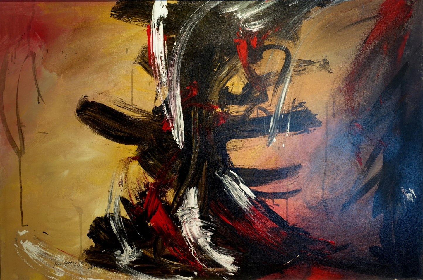 Frère Jérôme - Untitled / Mixed Technique/Canvas, 24X36 in // 60.96X91.44 cm