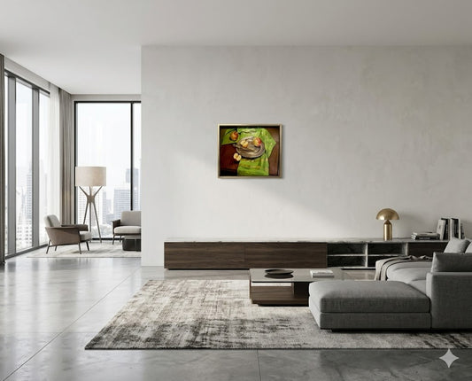 Frank Nemeth – Still Life with Apples, Acrylic on canvas